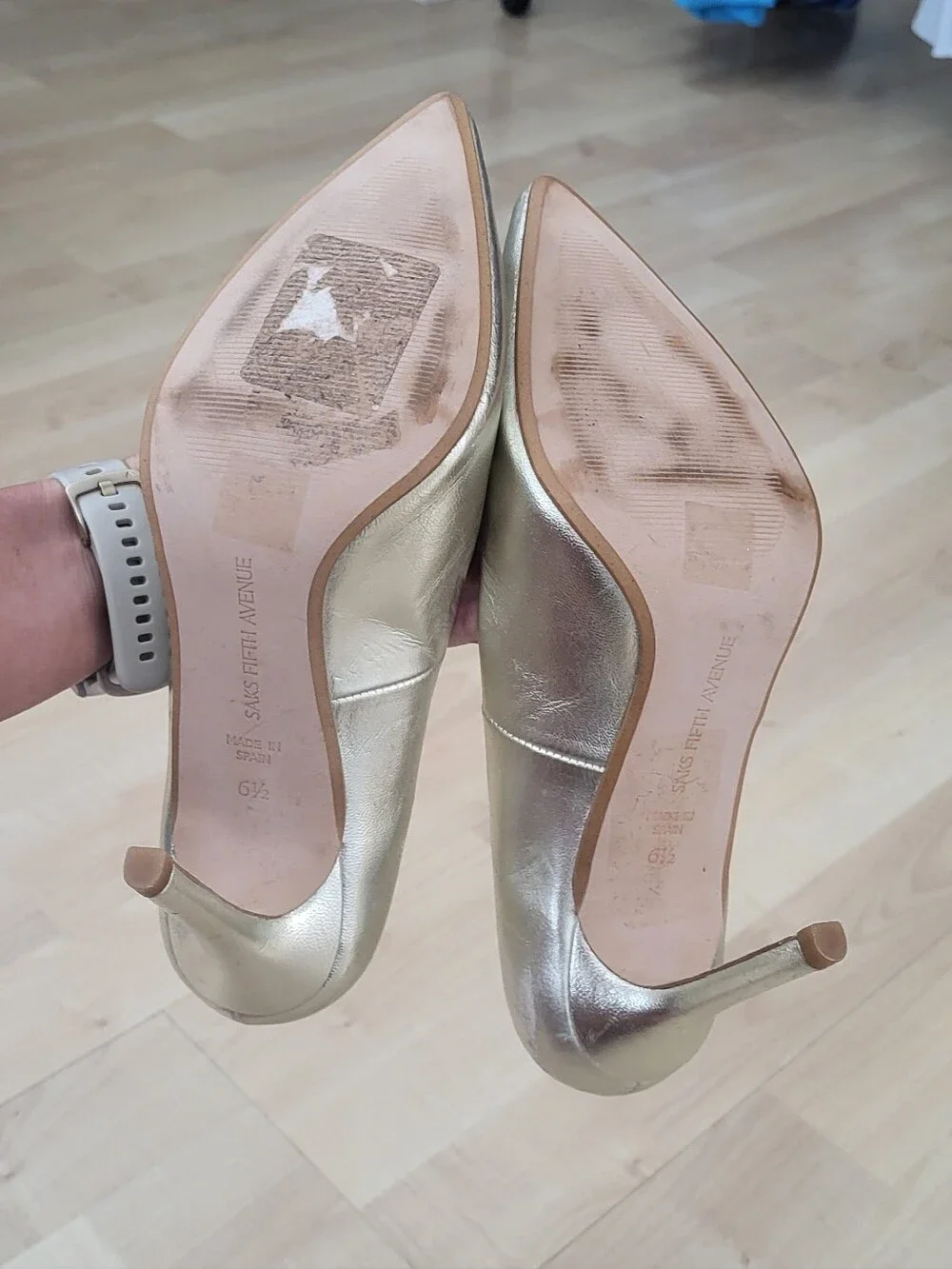 Saks Fifth Avenue elegant metallic